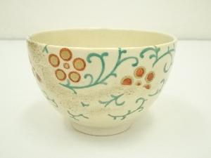木村山花造　色絵梅唐草茶碗